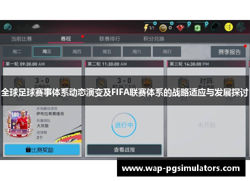 全球足球赛事体系动态演变及FIFA联赛体系的战略适应与发展探讨