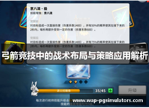 弓箭竞技中的战术布局与策略应用解析